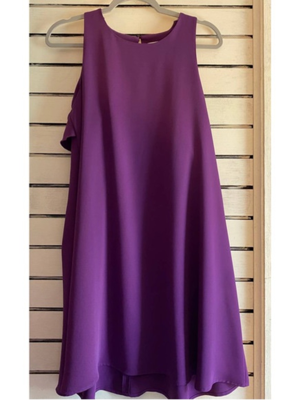 LOFT Shift Dress with ruffle back detail